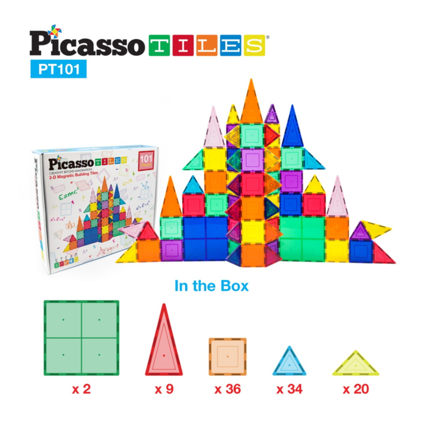 PICASSO TILES 3D Magnetni set – 101 kos
