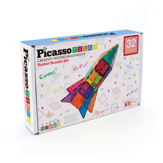 PICASSO TILES Magnetni set – Raketa (32 kosov)