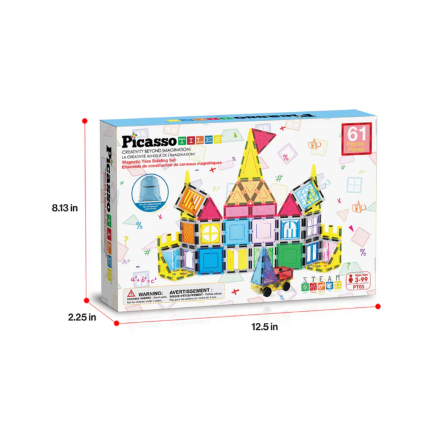 PICASSO TILES Magnetni set – 61 kosov
